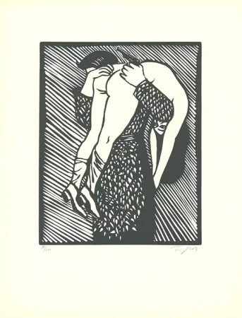 Linolschnitt Topor - Tableau de chasse