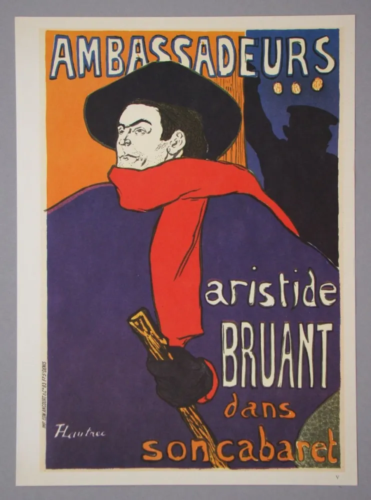 Heliogravüre Toulouse-Lautrec - Aristide Bruant - Ambassadeurs