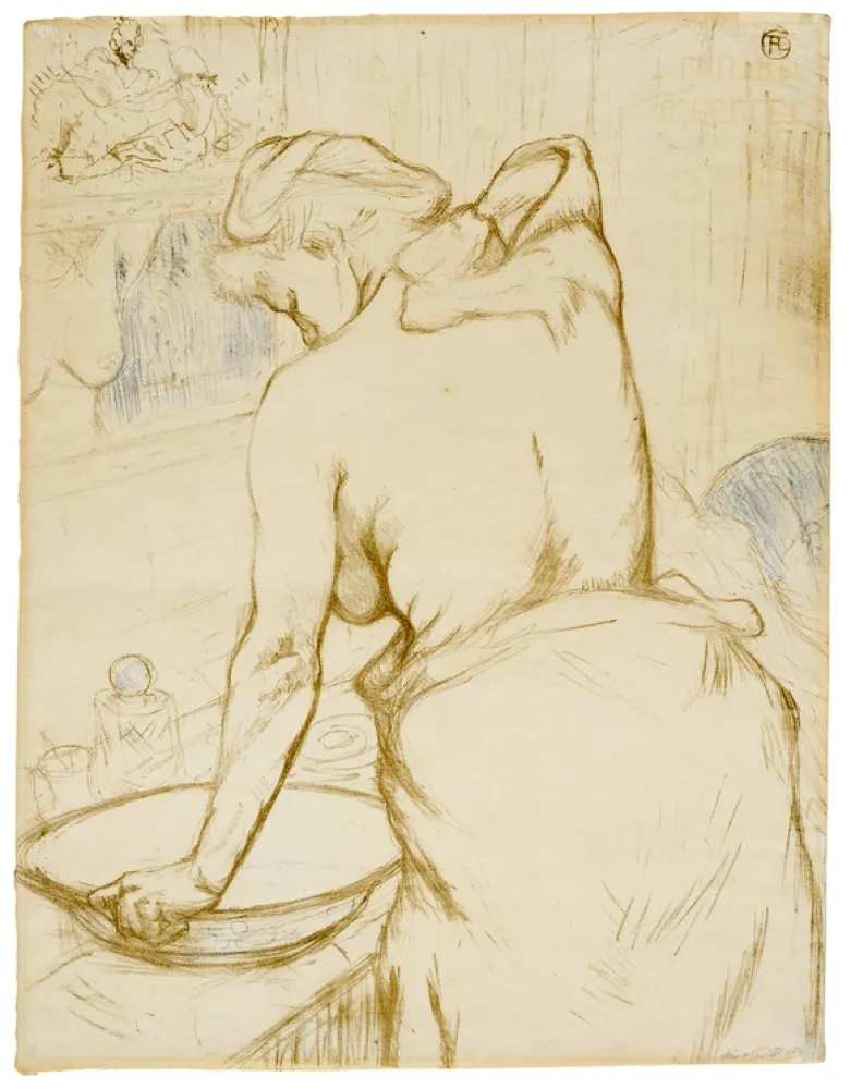Lithographie Toulouse-Lautrec - Elles