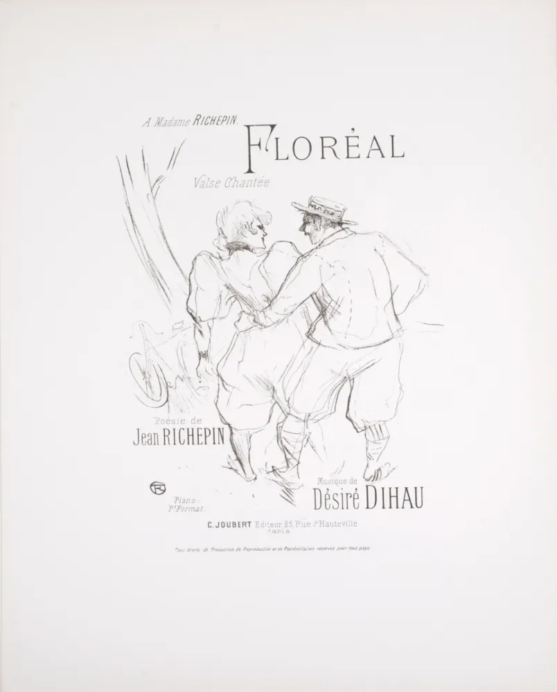 Lithographie Toulouse-Lautrec - Floréal, 1895