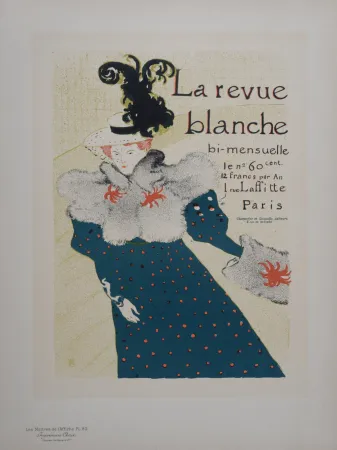 Lithographie Toulouse-Lautrec - La Revue Blanche, Les Maitres de L'Affiche,1897
