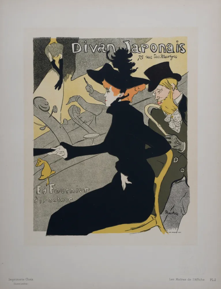Lithographie Toulouse-Lautrec - Le Divan Japonais, Les Maitres de L’Affiche, 1896