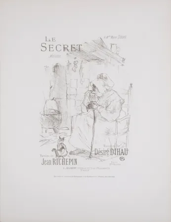Lithographie Toulouse-Lautrec - Le Secret, 1895