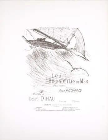 Lithographie Toulouse-Lautrec - Les Hirondelles de mer, 1895