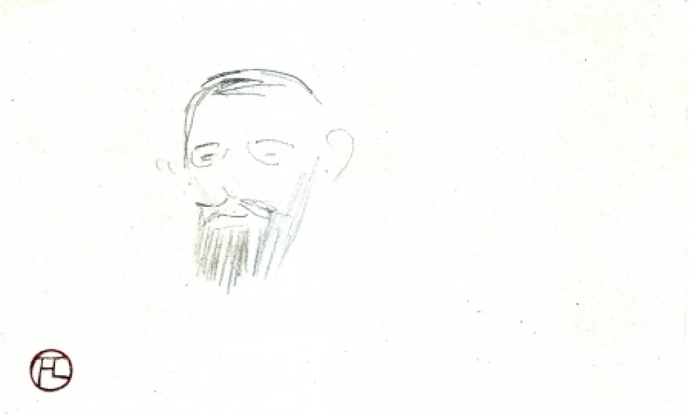 Keine Technische Toulouse-Lautrec - Procès Arton — Tête de monsieur Jacques Saint-Cère