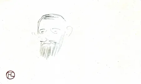 Keine Technische Toulouse-Lautrec - Procès Arton — Tête de monsieur Jacques Saint-Cère