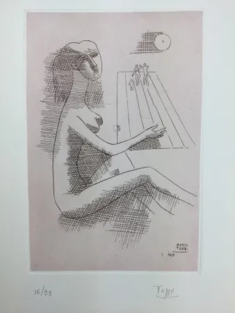 Radierung Tozzi - Untitled 