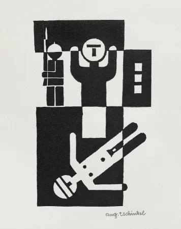 Linolschnitt Tschinkel - Vollstrecker (Executor)