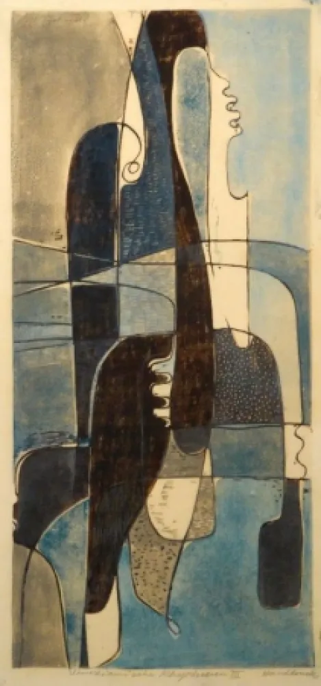 Linolschnitt Tschudi - Venezianische Rhythmen III