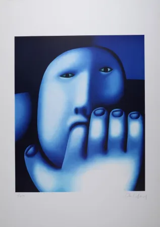 Lithographie Tselkov - Personnage