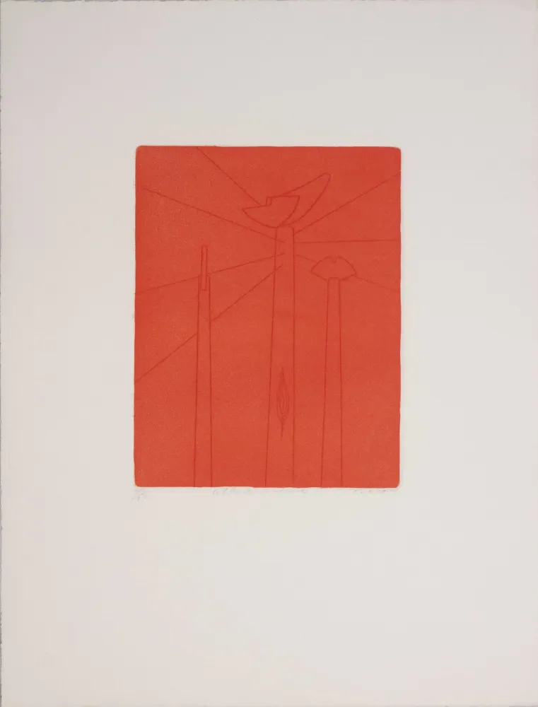 Radierung Turcato - La libertà incatenata