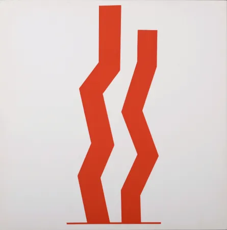 Siebdruck Turnbull - Double Red, 1967 - Very scarce!