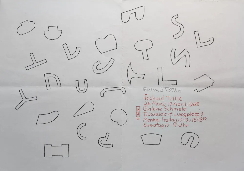 Siebdruck Tuttle - Cloth Pieces und Skulpturen, 1968.