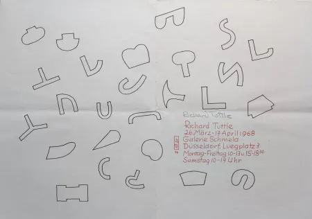 Siebdruck Tuttle - Cloth Pieces und Skulpturen, 1968.