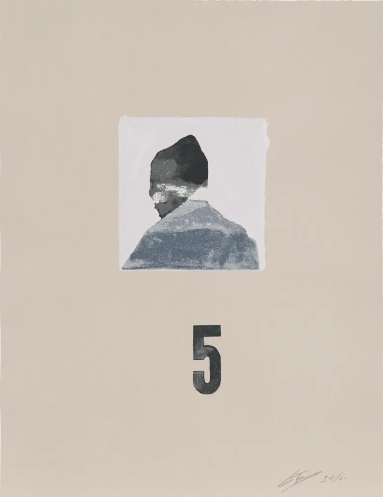 Siebdruck Tuymans - Zelfportret (1982)