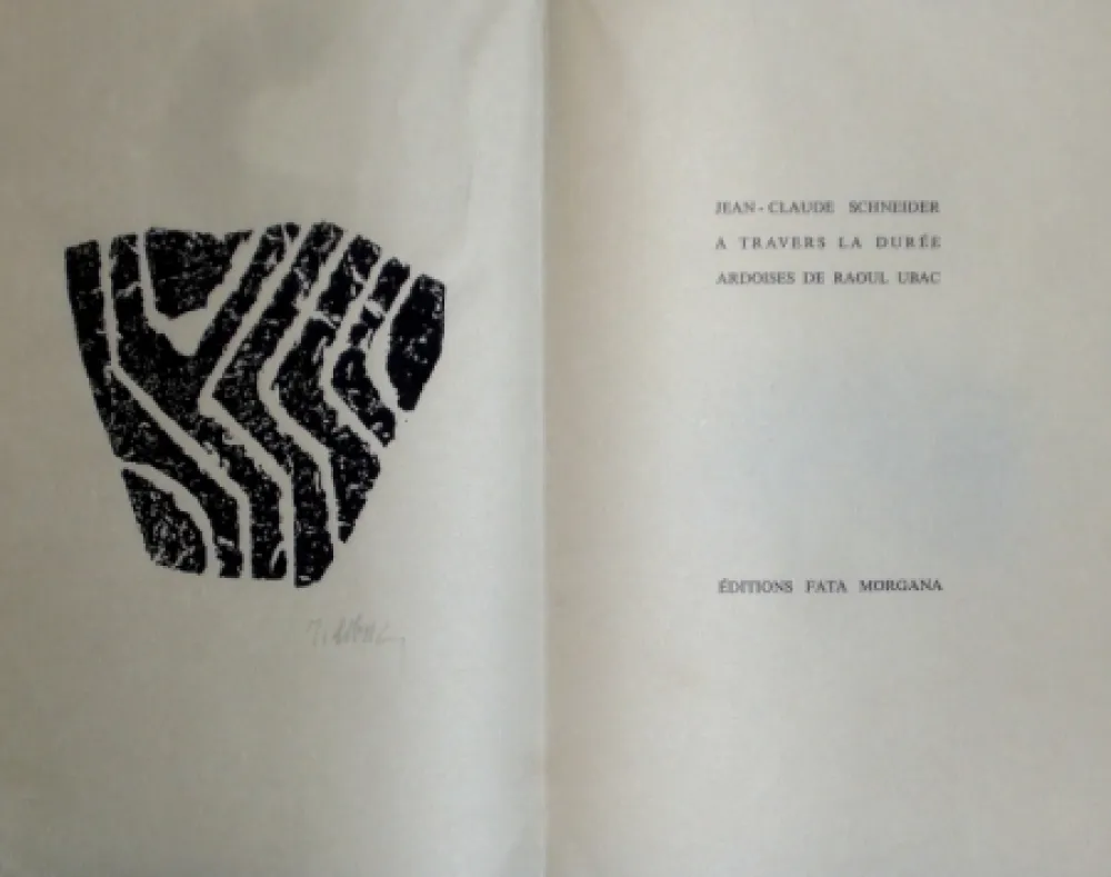 Illustriertes Buch Ubac - A travers la durée