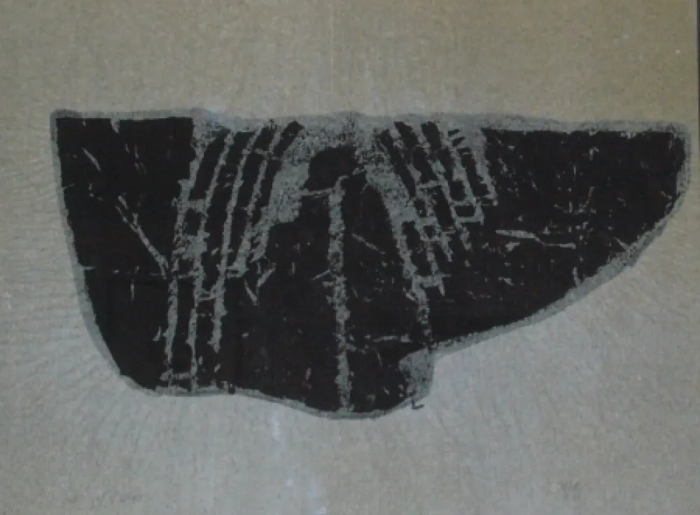 Monotypie Ubac - Empreinte d'ardoise