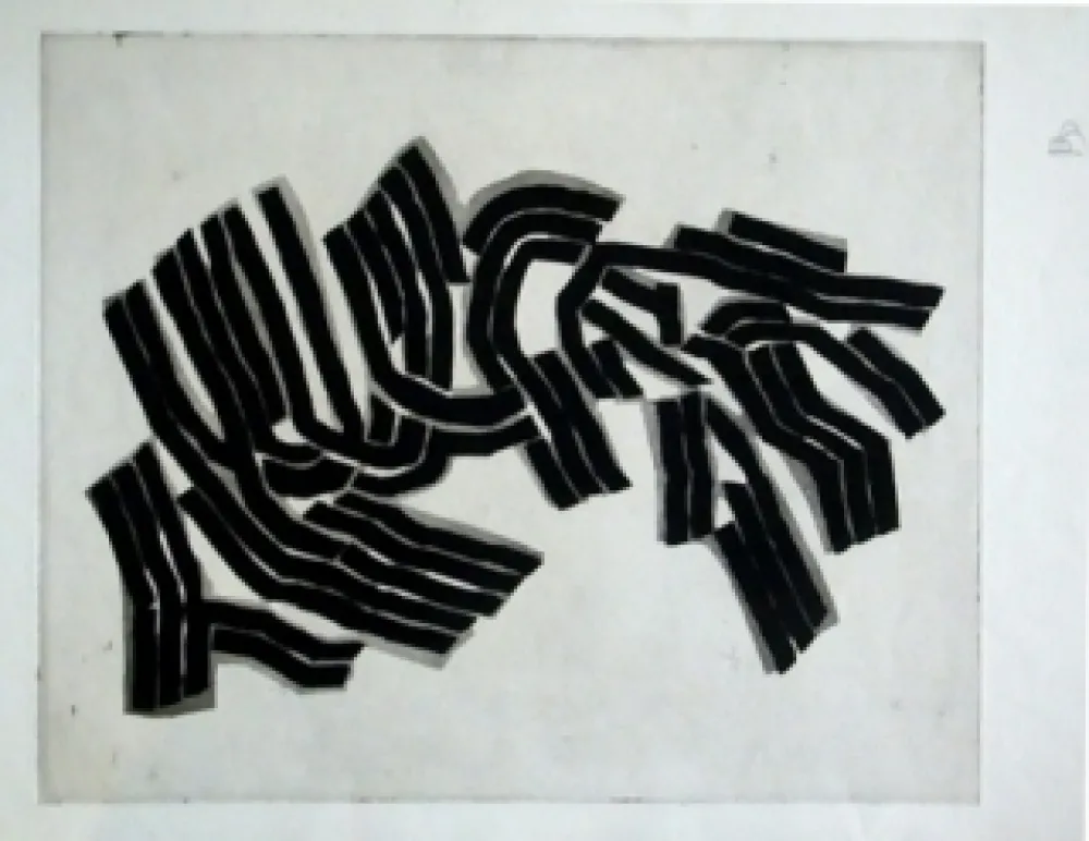 Radierung Und Aquatinta Ubac - Le pommier impudique 