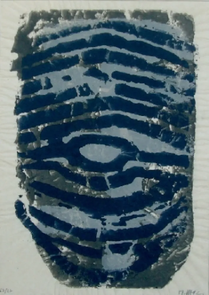 Monotypie Ubac - Le trou de serrure