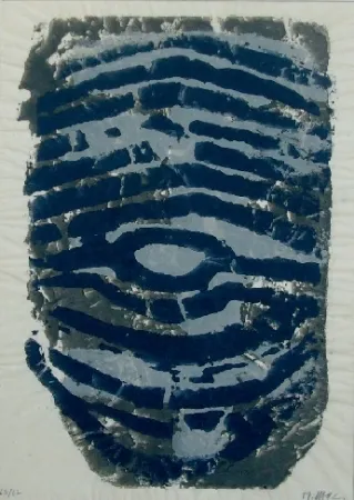 Monotypie Ubac - Le trou de serrure