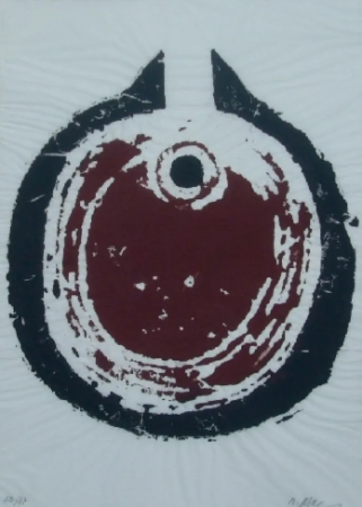 Monotypie Ubac - Le trou de serrure