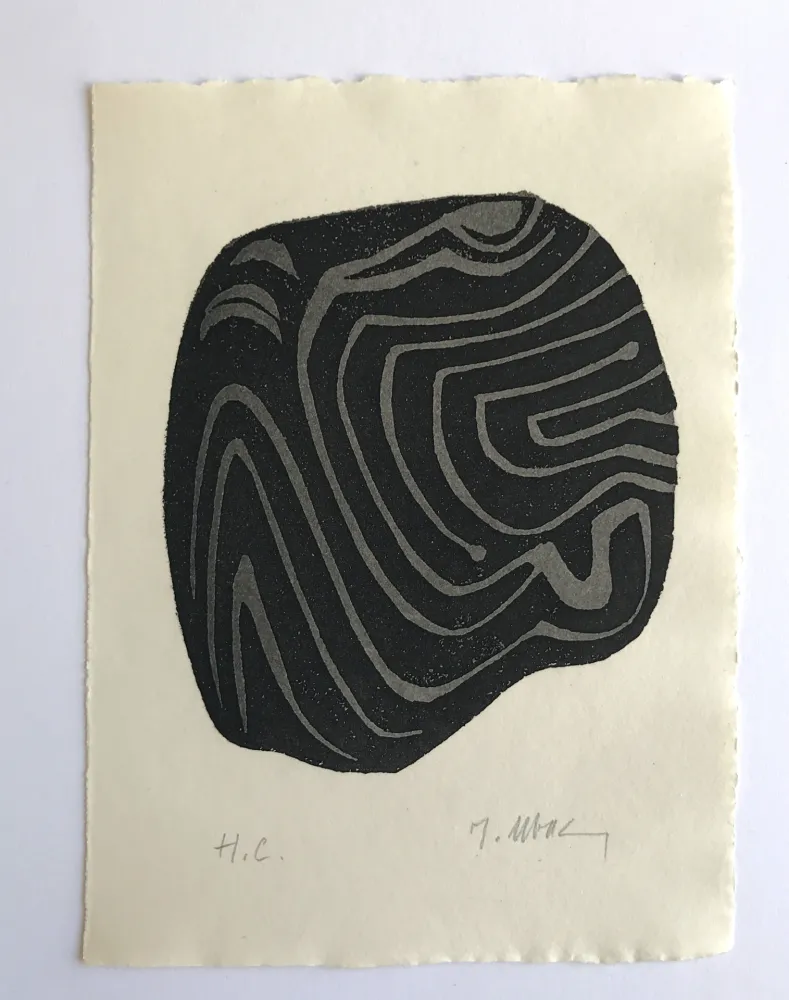 Radierung Ubac - L'herbe déracinée 1