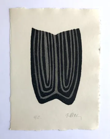 Radierung Ubac - L'herbe déracinée 3