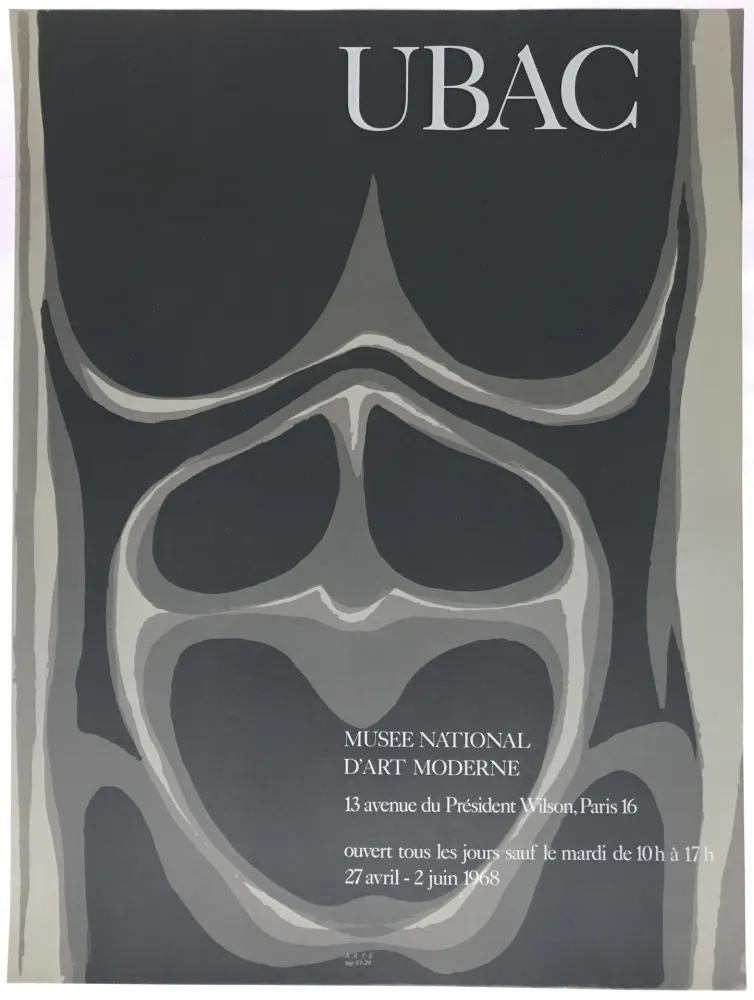 Plakat Ubac - Musée National d'Art Moderne