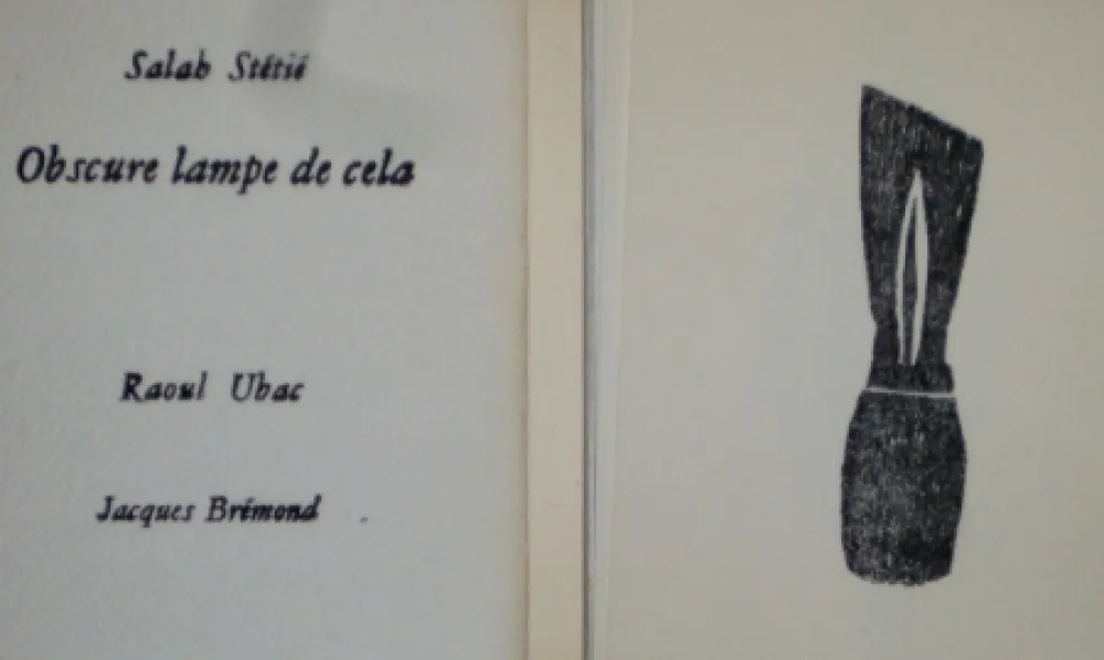 Illustriertes Buch Ubac - Obscure lampe de cela