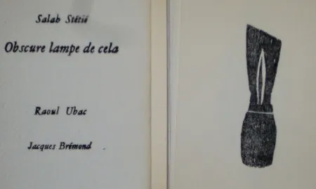 Illustriertes Buch Ubac - Obscure lampe de cela