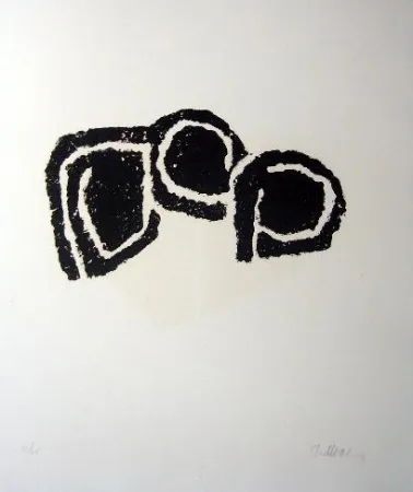 Radierung Ubac - Pierres réflechies 2