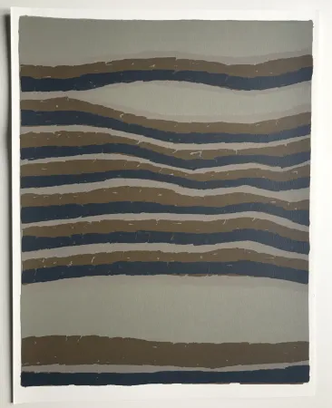 Lithographie Ubac - Routes (La terre III)