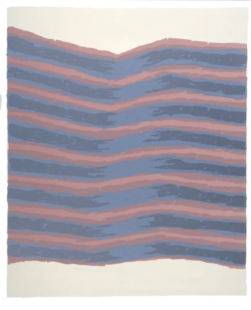 Lithographie Ubac - Strates sur ardoise