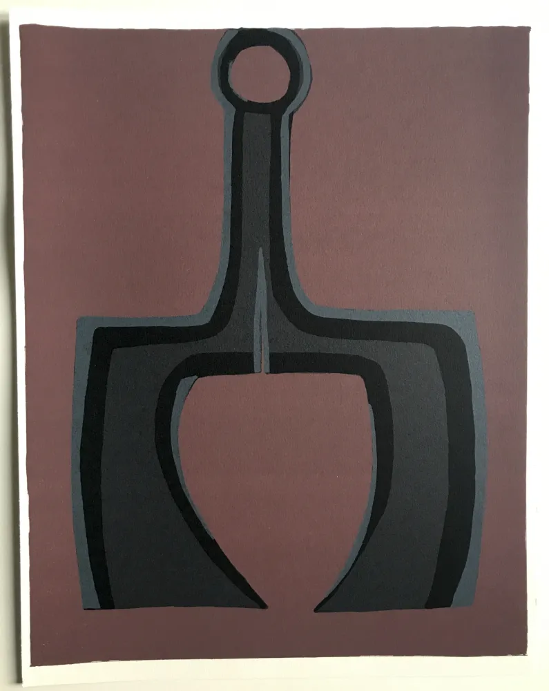 Lithographie Ubac - Travailler le sol (La terre I)