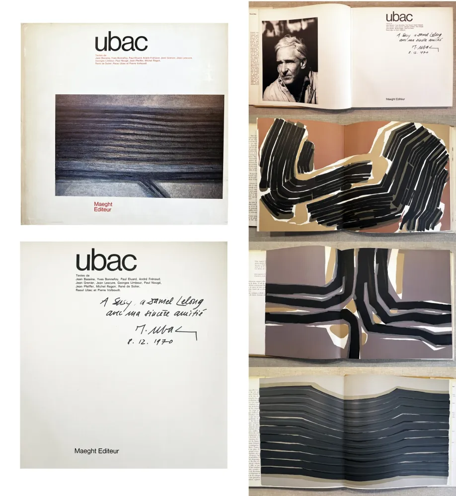 Illustriertes Buch Ubac - UBAC. Monographie dédicacée par l'artiste (Maeght 1970)