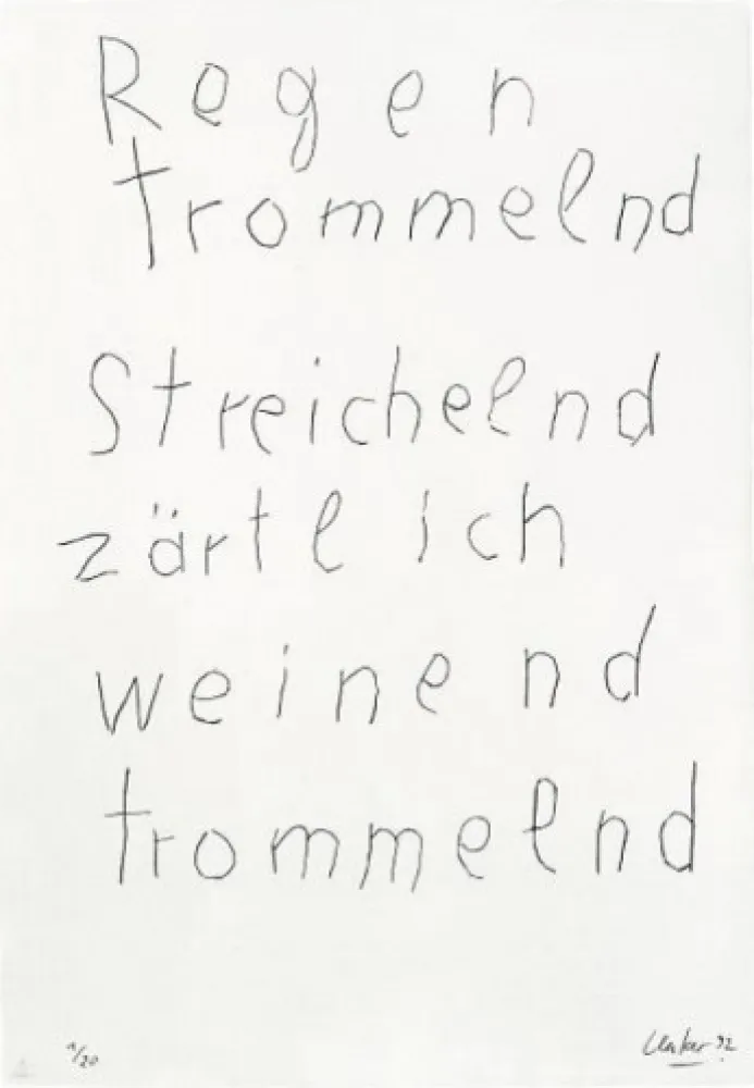 Stich Uecker - From the Mappenwerk 