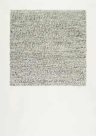 Lithographie Uecker - Manuelle Struktuur. No III