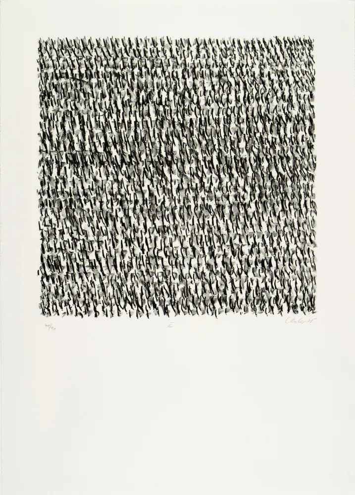 Lithographie Uecker - Manuelle Struktuur. No X