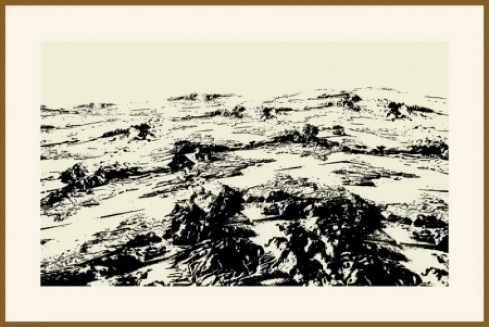 Siebdruck Urto - Paysage fiction