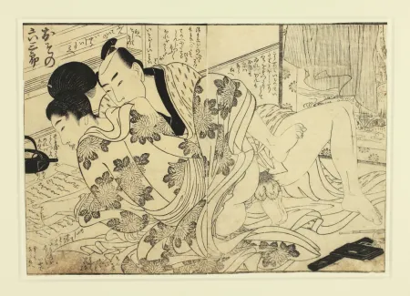 Holzschnitt Utamaro - Shunga