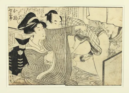 Holzschnitt Utamaro - Shunga