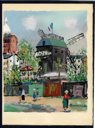 Illustriertes Buch Utrillo - LE VILLAGE INSPIRÉ. Avec 12 gouaches par Maurice Utrillo (1954)