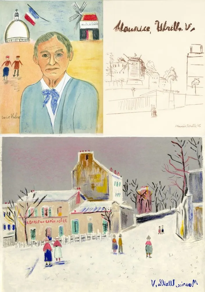 Illustriertes Buch Utrillo - MAURICE UTRILLO, V. 11 lithographies originales (Paris, 1956)