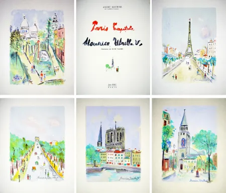 Illustriertes Buch Utrillo - PARIS CAPITALE. Lithographies originales de Maurice Utrillo, V. (1955).