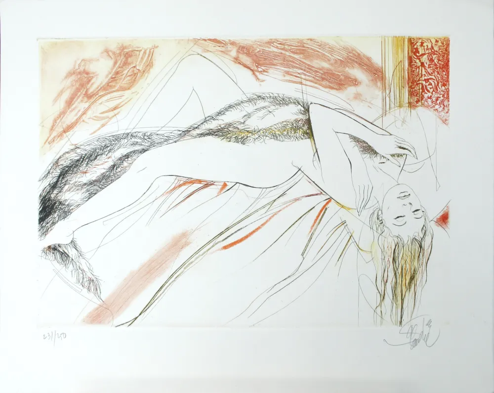 Aquatinta Valadie - La Paresse