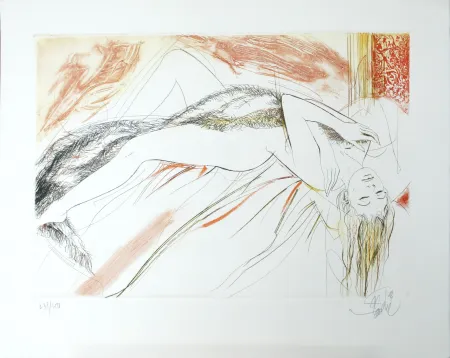 Aquatinta Valadie - La Paresse