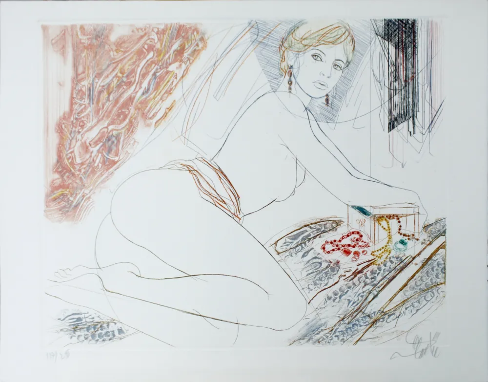 Aquatinta Valadie - L'Avarice