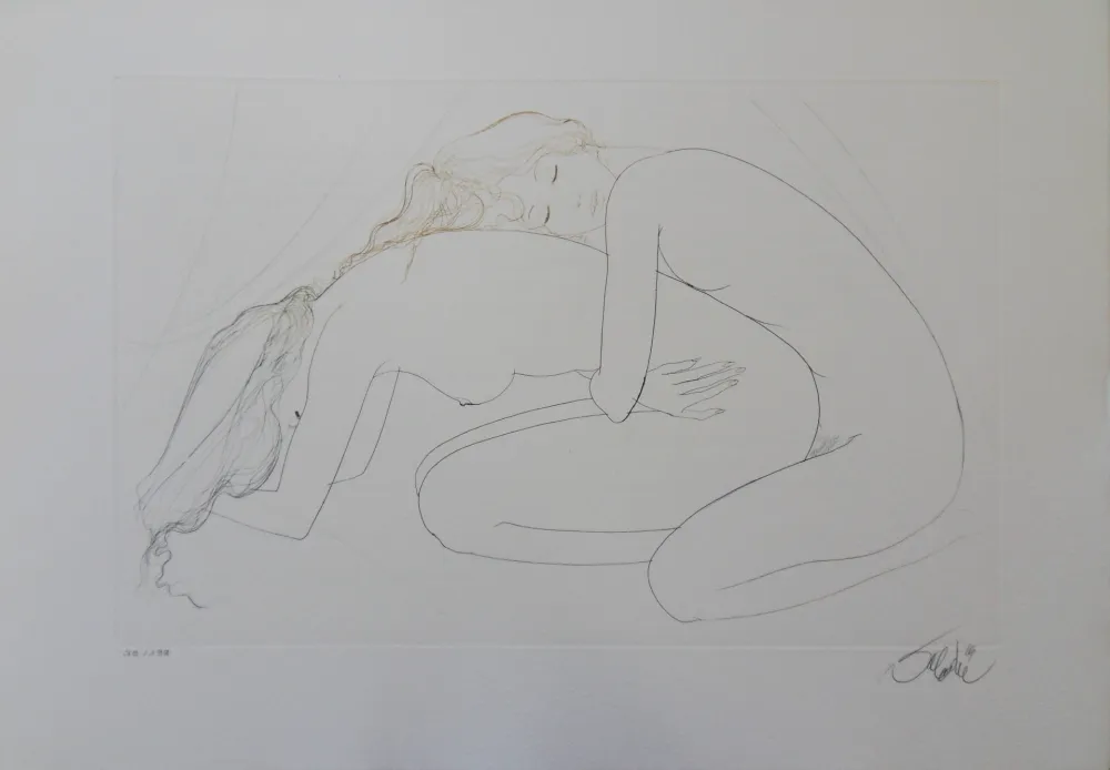 Stich Valadie - Les amantes blotties l'une contre l'autre