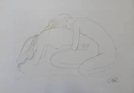 Stich Valadie - Les amantes blotties l'une contre l'autre