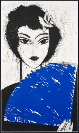 Radierung Und Aquatinta Valcke - Woman